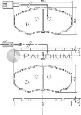 Ashuki P1-1066 - Kit de plaquettes de frein, frein à disque cwaw.fr