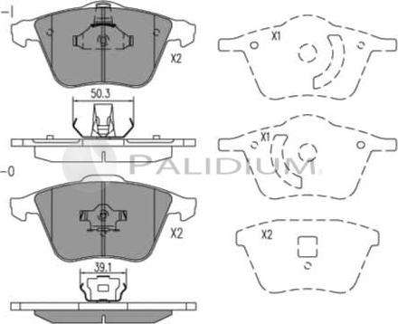 Ashuki P1-1068 - Kit de plaquettes de frein, frein à disque cwaw.fr