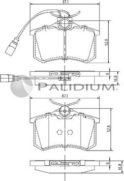 Ashuki P1-1063 - Kit de plaquettes de frein, frein à disque cwaw.fr