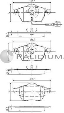 Ashuki P1-1062 - Kit de plaquettes de frein, frein à disque cwaw.fr