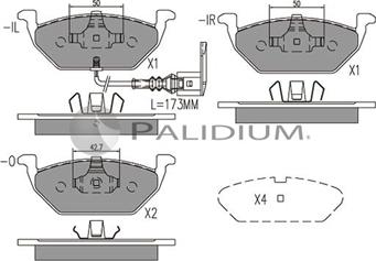 Ashuki P1-1001 - Kit de plaquettes de frein, frein à disque cwaw.fr