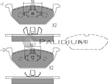 Ashuki P1-1002 - Kit de plaquettes de frein, frein à disque cwaw.fr