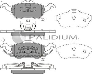 Ashuki P1-1016 - Kit de plaquettes de frein, frein à disque cwaw.fr