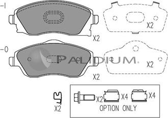 Ashuki P1-1010 - Kit de plaquettes de frein, frein à disque cwaw.fr