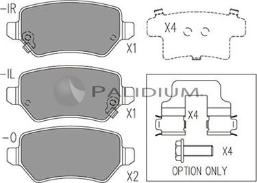 Ashuki P1-1012 - Kit de plaquettes de frein, frein à disque cwaw.fr