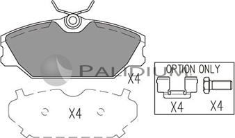 Ashuki P1-1017 - Kit de plaquettes de frein, frein à disque cwaw.fr