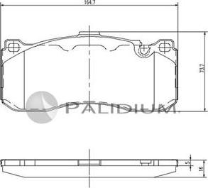 Ashuki P1-1089 - Kit de plaquettes de frein, frein à disque cwaw.fr