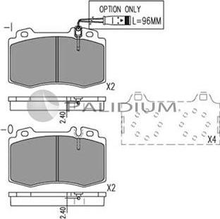 Ashuki P1-1083 - Kit de plaquettes de frein, frein à disque cwaw.fr