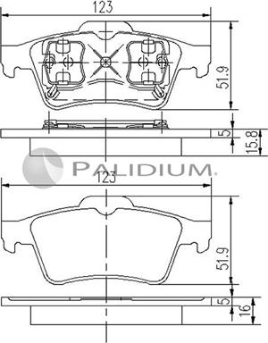 Ashuki P1-1034 - Kit de plaquettes de frein, frein à disque cwaw.fr