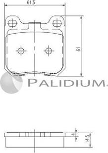 Ashuki P1-1038 - Kit de plaquettes de frein, frein à disque cwaw.fr