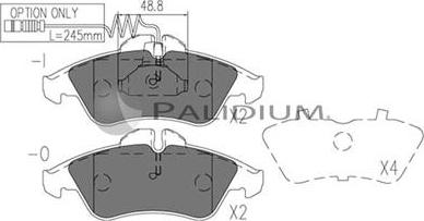 Ashuki P1-1032 - Kit de plaquettes de frein, frein à disque cwaw.fr