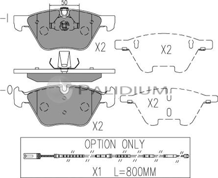 Ashuki P1-1027 - Kit de plaquettes de frein, frein à disque cwaw.fr