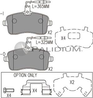 Ashuki P1-1079 - Kit de plaquettes de frein, frein à disque cwaw.fr