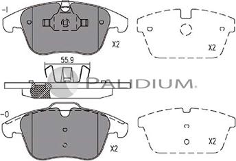 Ashuki P1-1071 - Kit de plaquettes de frein, frein à disque cwaw.fr