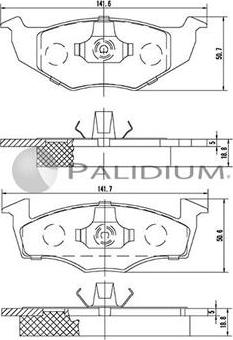 Ashuki P1-1077 - Kit de plaquettes de frein, frein à disque cwaw.fr