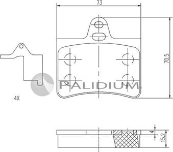 Ashuki P1-1199 - Kit de plaquettes de frein, frein à disque cwaw.fr