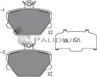 Ashuki P1-1195 - Kit de plaquettes de frein, frein à disque cwaw.fr