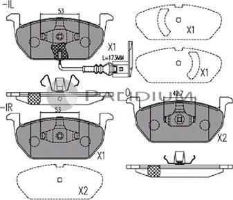 Ashuki P1-1191 - Kit de plaquettes de frein, frein à disque cwaw.fr