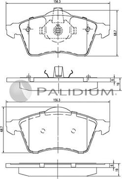 Ashuki P1-1197 - Kit de plaquettes de frein, frein à disque cwaw.fr