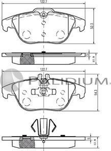 Ashuki P1-1144 - Kit de plaquettes de frein, frein à disque cwaw.fr