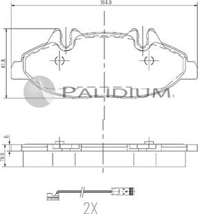 Ashuki P1-1141 - Kit de plaquettes de frein, frein à disque cwaw.fr