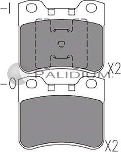 Ashuki P1-1155 - Kit de plaquettes de frein, frein à disque cwaw.fr