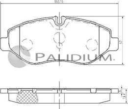 Ashuki P1-1152 - Kit de plaquettes de frein, frein à disque cwaw.fr