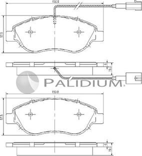 Ashuki P1-1163 - Kit de plaquettes de frein, frein à disque cwaw.fr