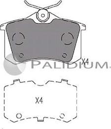 Ashuki P1-1106 - Kit de plaquettes de frein, frein à disque cwaw.fr