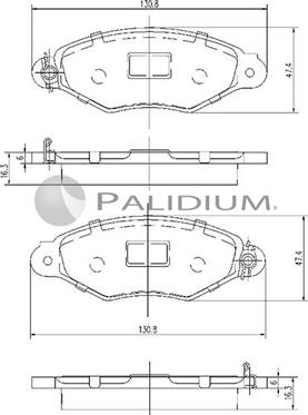 Ashuki P1-1108 - Kit de plaquettes de frein, frein à disque cwaw.fr