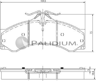 Ashuki P1-1119 - Kit de plaquettes de frein, frein à disque cwaw.fr