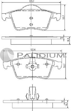 Ashuki P1-1110 - Kit de plaquettes de frein, frein à disque cwaw.fr