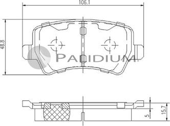 Ashuki P1-1113 - Kit de plaquettes de frein, frein à disque cwaw.fr