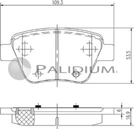 Ashuki P1-1185 - Kit de plaquettes de frein, frein à disque cwaw.fr