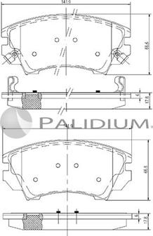 Ashuki P1-1181 - Kit de plaquettes de frein, frein à disque cwaw.fr