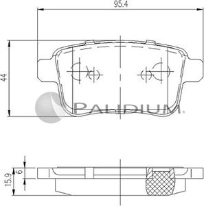 Ashuki P1-1183 - Kit de plaquettes de frein, frein à disque cwaw.fr