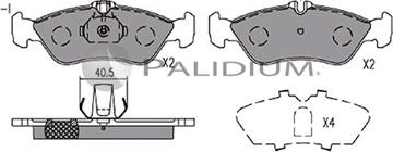 Ashuki P1-1134 - Kit de plaquettes de frein, frein à disque cwaw.fr