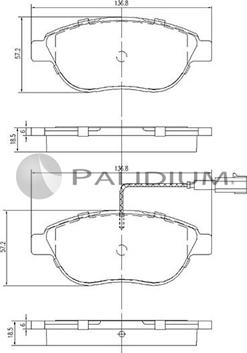 Ashuki P1-1130 - Kit de plaquettes de frein, frein à disque cwaw.fr