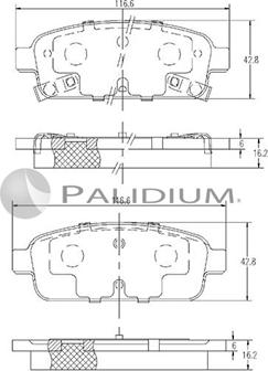 Ashuki P1-1129 - Kit de plaquettes de frein, frein à disque cwaw.fr