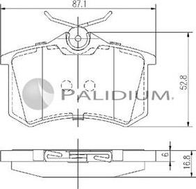 Ashuki P1-1121 - Kit de plaquettes de frein, frein à disque cwaw.fr