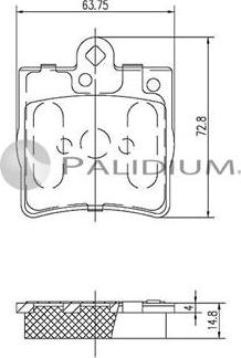 Ashuki P1-1123 - Kit de plaquettes de frein, frein à disque cwaw.fr