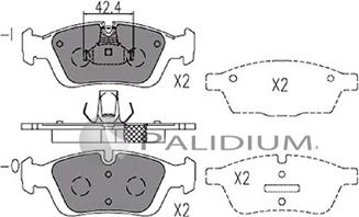 Ashuki P1-1122 - Kit de plaquettes de frein, frein à disque cwaw.fr