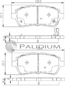 Ashuki P1-1127 - Kit de plaquettes de frein, frein à disque cwaw.fr