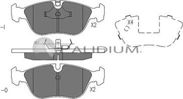 Ashuki P1-1171 - Kit de plaquettes de frein, frein à disque cwaw.fr