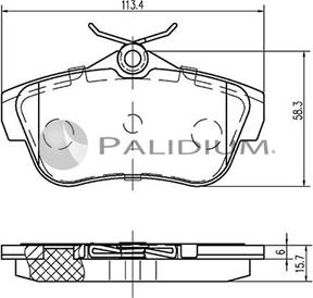 Ashuki P1-1178 - Kit de plaquettes de frein, frein à disque cwaw.fr