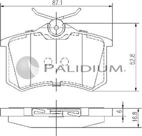 Ashuki P1-1172 - Kit de plaquettes de frein, frein à disque cwaw.fr