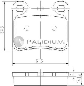 Ashuki P1-1399 - Kit de plaquettes de frein, frein à disque cwaw.fr