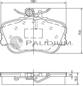 Ashuki P1-1300 - Kit de plaquettes de frein, frein à disque cwaw.fr