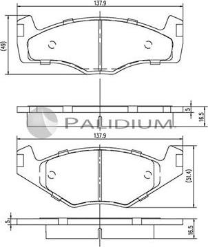 Ashuki P1-1319 - Kit de plaquettes de frein, frein à disque cwaw.fr