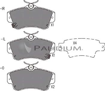 Ashuki P1-1315 - Kit de plaquettes de frein, frein à disque cwaw.fr